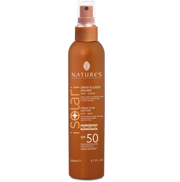 Natures Isolari Spray Fluide Solaire Spf50 200ml