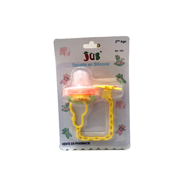 Juniors sucette en silicone  jub 2eme age +couvercle
