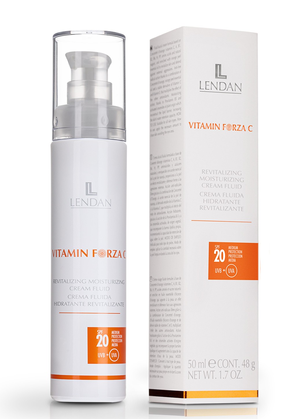 lendan1_7_-1-2 LENDAN VITAMIN FORZA CRÈME FLUIDE HYDRATANTE RÉGÉNÉRATRICE 50ml – Image 1
