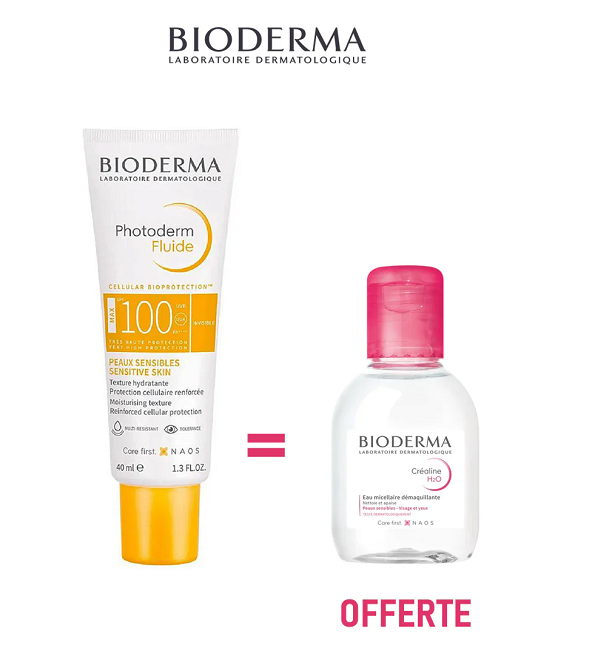 photoderm-invisible-sensibio-h2o-pack-1-2 BIODERMA Photoderm Fluide invisible Spf100 + Sensibio H2O OFFERT – Image 1