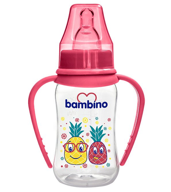 t065-2 Bambino biberon naturel avec poigne +0m 150ml Ref T065 – Image 1