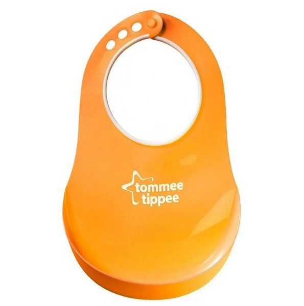 Tommee Tippee Bavoir avec Fermoir Réglable Orange