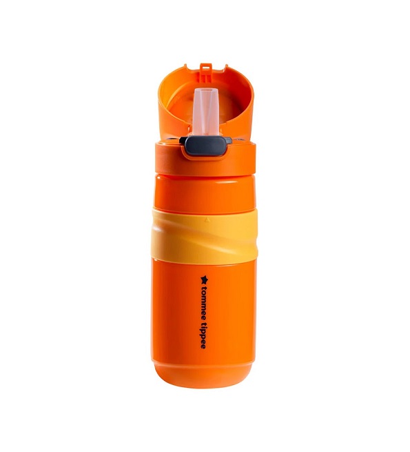tommee-tippee-gourde-anti-fuite-avec-paille-500ml-orange-2 Tommee Tippee Gourde Anti-Fuite avec Paille 500ml - Orange – Image 1