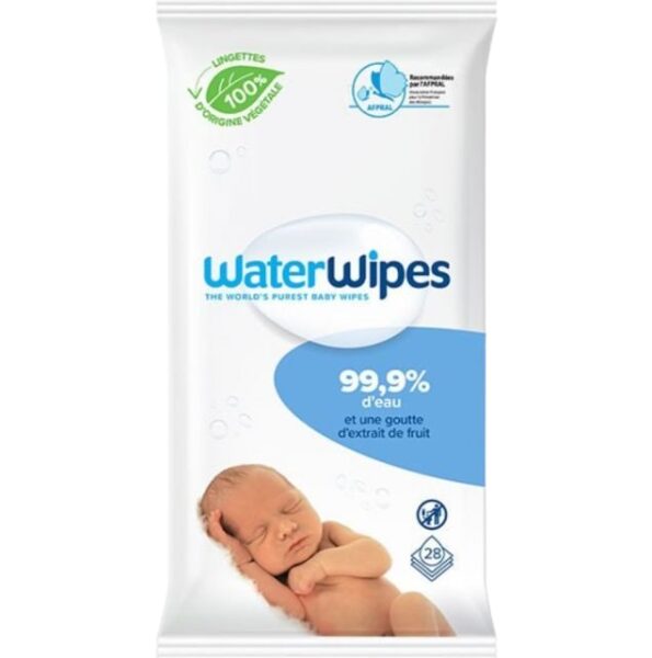 WATERWIPES LINGETTES BABY 28 BIO
