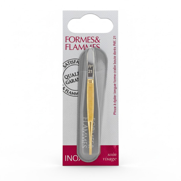 Formes&Flammes Pince A Epiler Acier Forge Chrome Mors Etroits Carres 8cm Refrence 10