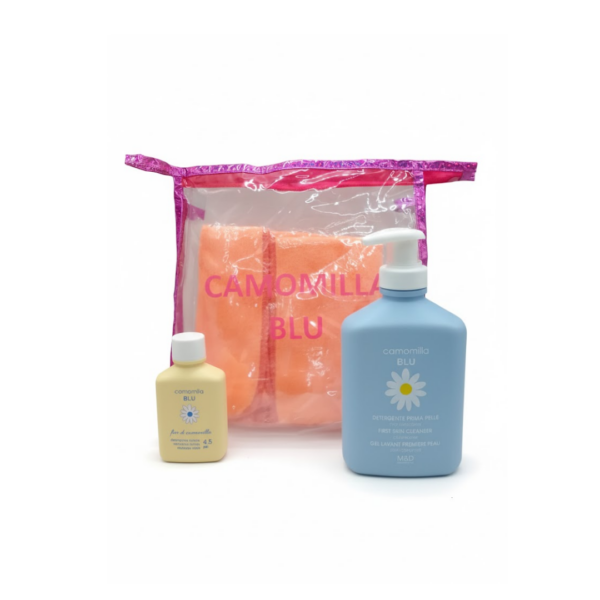 Camomilla Gel Lavant 300ml+ Mini Gel intime + Serviette Avec Trousse