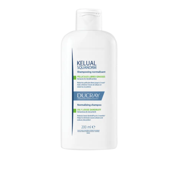 Ducray Kelual Squanorm Shampooing Normalisant Pellicules Grasse 200ml