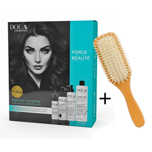 Douaa Cosmetics Pack Anti-Chute & Fortifiante + Brosse Cheveux