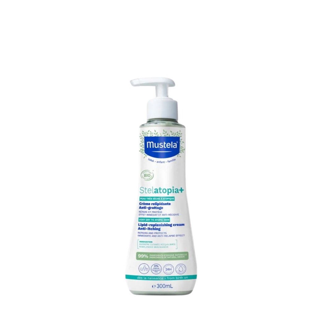 Mustela-Stelatopia-Creme-Relipidante-anti-Grattage-5 Mustela Stelatopia+ Crème Relipidante anti Grattage Certifiée BIO 150ml – Image 1