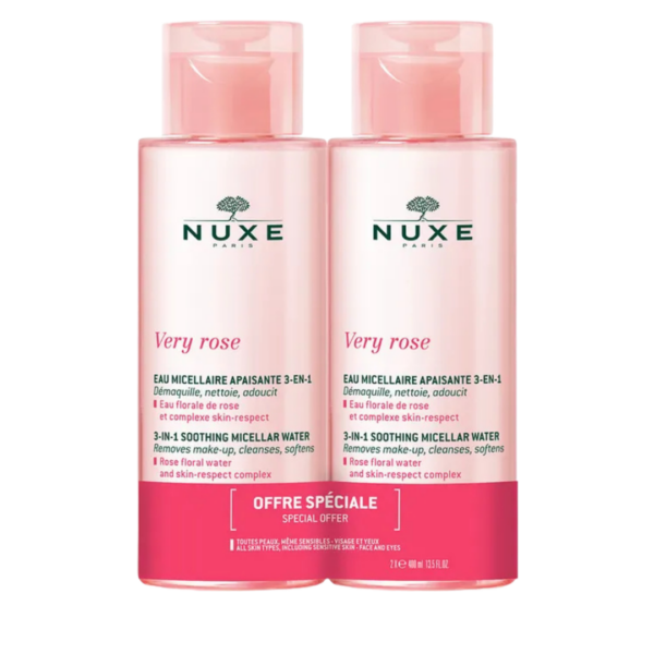 Nuxe Very Rose eau micellaire Pack X 2 400ml