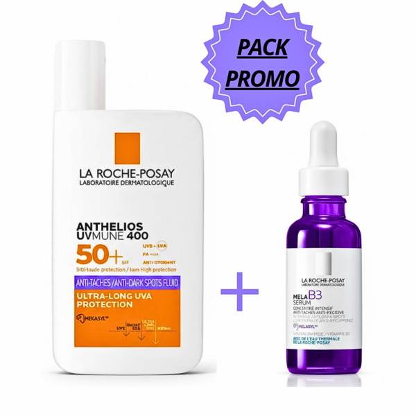 La Roche Posay Anthelios Fluide Anti-Taches spf50+ 50ml+Mela B3 Pack