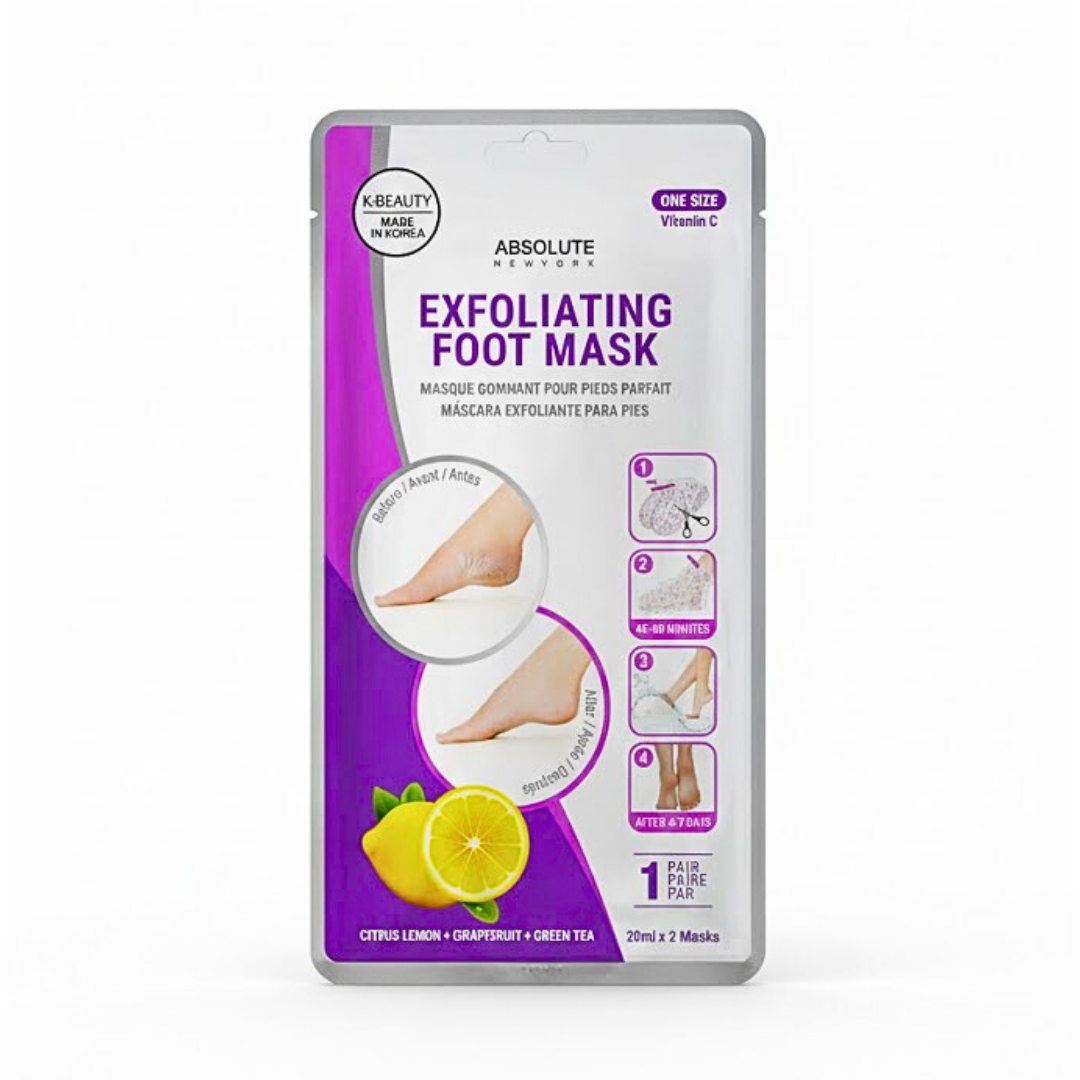 Absolute-Exfolianting-Foot-Mask-Citrus-Lemon-Grapefruit-Green-Tea.png Absolute New York Exfolianting Foot Mask Citrus Lemon Grapefruit Green Tea – Image 1