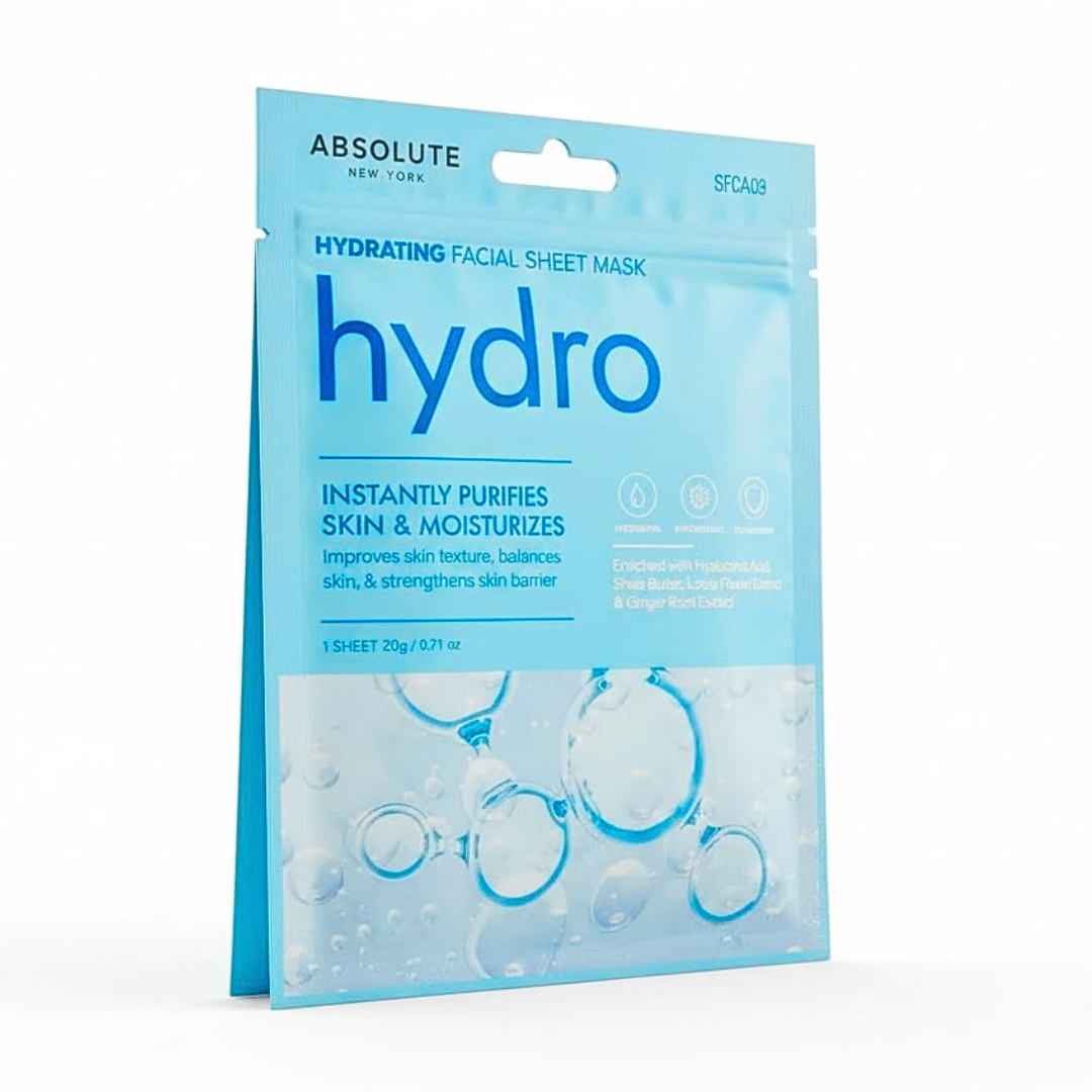 Absolute-Hydrating-Facial-Sheet-Mask.png Absolute New York Hydrating Facial Sheet Mask – Image 1