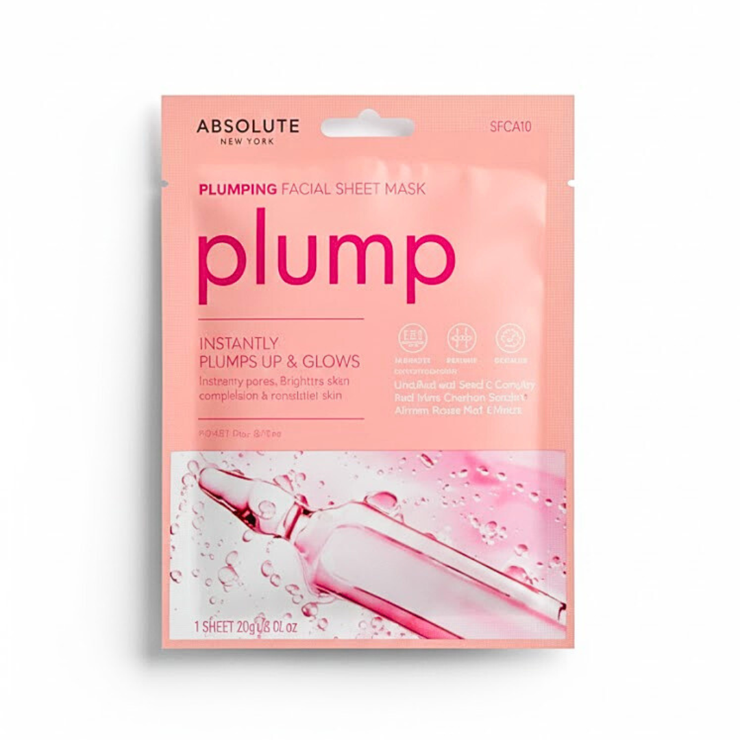 Absolute-Plumping-Facial-Sheet-Mask.png Absolute New York Plumping Facial Sheet Mask – Image 1
