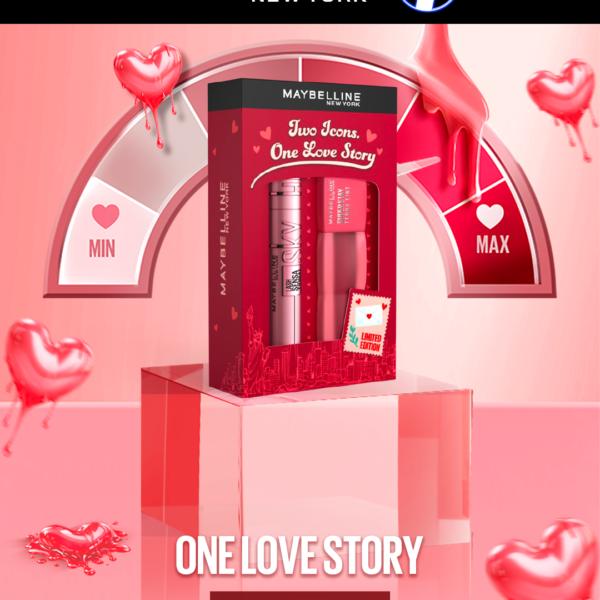 Maybelline Saint Valentin Teddy 55+Sky High Pack