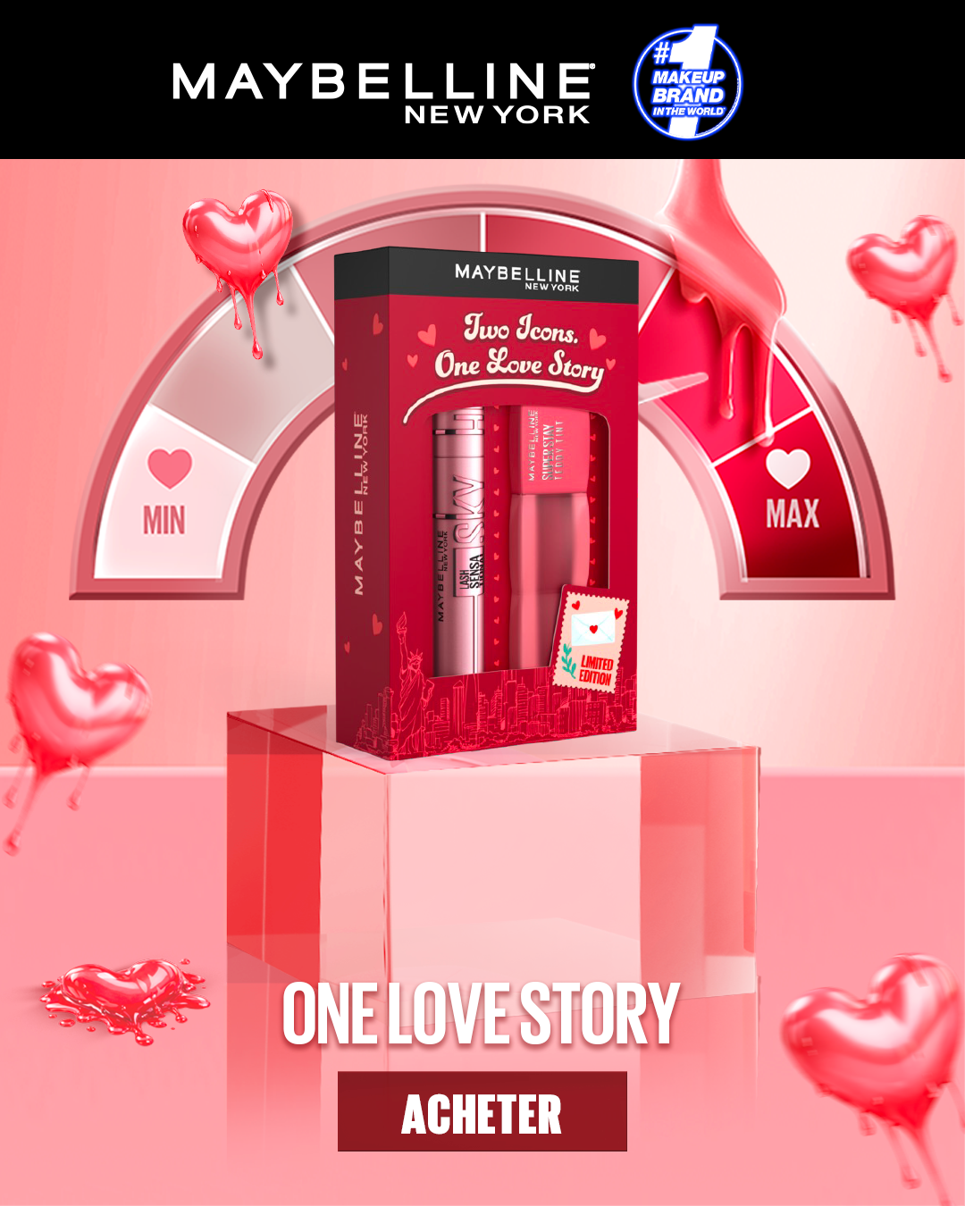 ONE-LOVE-STORY.png Maybelline Saint Valentin Teddy 55+Sky High Pack – Image 1