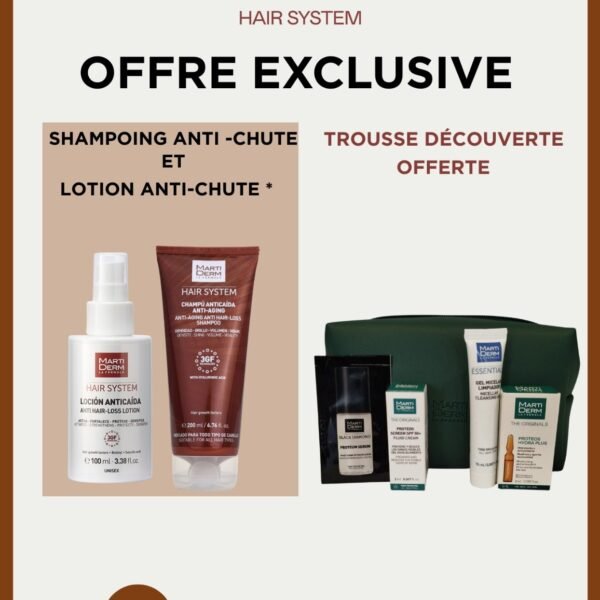 Martiderm Shampoing + Lotion Anti-chute = Trousse Decouverte Offerte